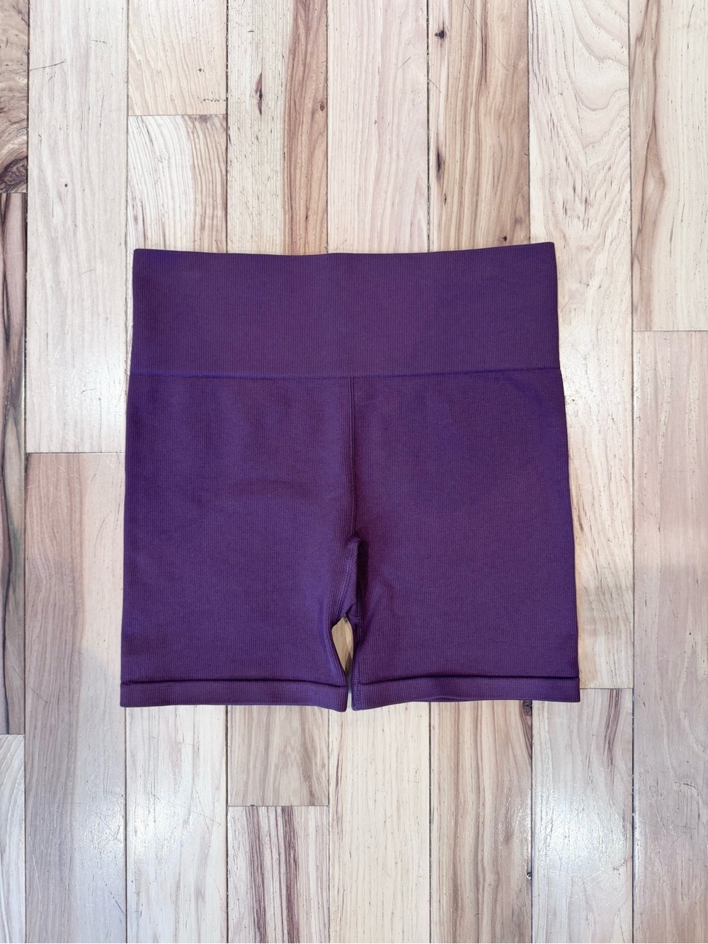 Women’s New Balance High-Waist Purple Biker Shorts